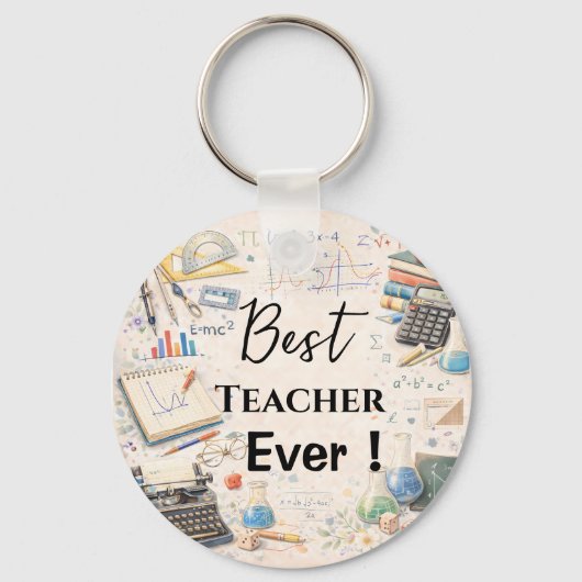 Math Teacher Thank You Gifts | End of School Year Schlüsselanhänger (Vorderseite)