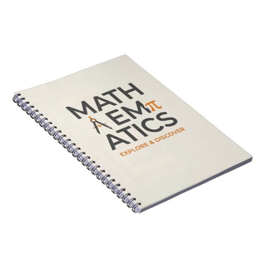 Math Teacher Typography Design Notizblock (Rechte Seite)