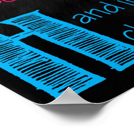 Math Teacher Unterrichtsraum druckbar Poster (Ecke)