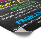 Math Teacher Unterrichtsraum druckbar Poster (Ecke)