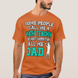 Math Teacher Vater T-Shirt