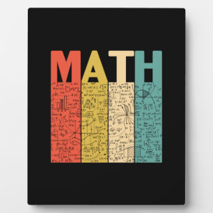 Math Teacher Vintag Math Definition Fotoplatte