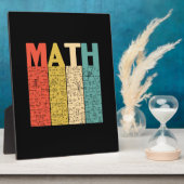 Math Teacher Vintag Math Definition Fotoplatte (Seite)