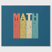 Math Teacher Vintag Math Definition Geschenkpapier (Flach)