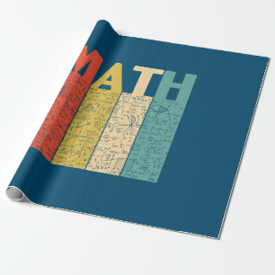 Math Teacher Vintag Math Definition Geschenkpapier