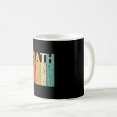 Math Teacher Vintag Math Definition Kaffeetasse (VorderseiteRechts)