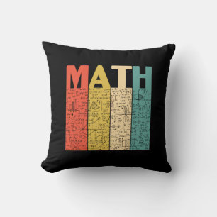 Math Teacher Vintag Math Definition Kissen