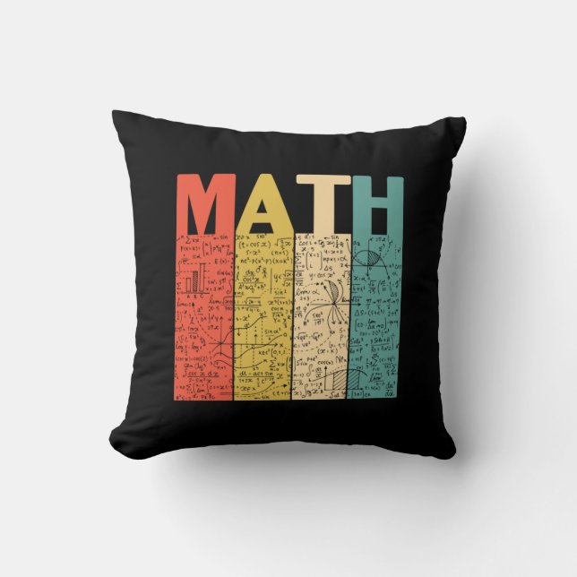 Math Teacher Vintag Math Definition Kissen (Vorderseite)