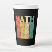Math Teacher Vintag Math Definition Milchtasse (Vorderseite)