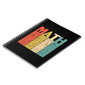 Math Teacher Vintag Math Definition Notizblock (Linke Seite)