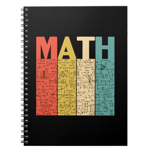 Math Teacher Vintag Math Definition Notizblock (Vorderseite)