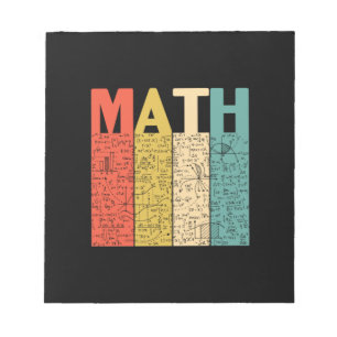 Math Teacher Vintag Math Definition Notizblock