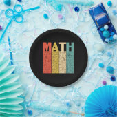 Math Teacher Vintag Math Definition Pappteller (Party)