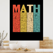 Math Teacher Vintag Math Definition Poster (Küche)