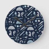 Math Teacher Wall Clock Runde Wanduhr (Vorderseite)