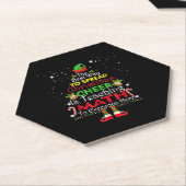 Math Teacher Weihnachts-Shirt Elf Weihnachtsmann Untersetzer (angewinkelt)