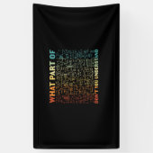 Math Teacher What Part Of Math Banner (Vertikal)