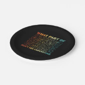 Math Teacher What Part Of Math Pappteller (Schrägansicht)