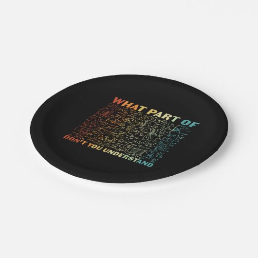 Math Teacher What Part Of Math Pappteller (Schrägansicht)