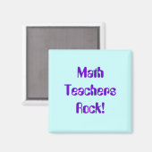 Math Teachers Rock Magnet (Vorderseite/Rückseite)
