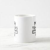 Math Teachers Rule Kaffeetasse (Mittel)
