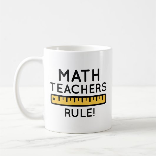 Math Teachers Rule Kaffeetasse (Links)