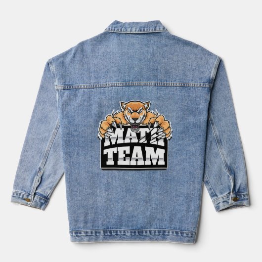 Math Team Jaguars Panthers Pumas Jeansjacke (Rückseite)