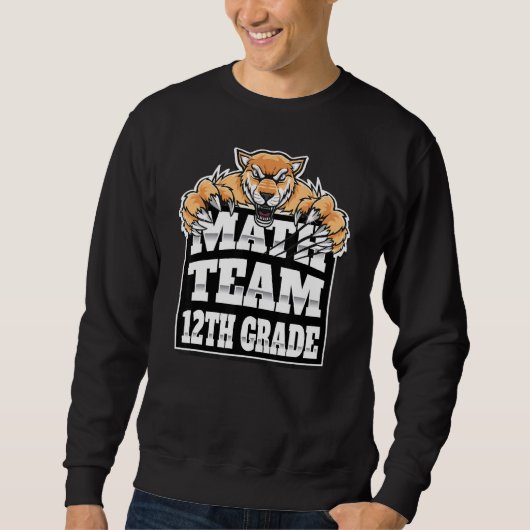Math Team Lehrer 12. Klasse Studenten Jaguars Pan Sweatshirt (Vorderseite)