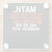 Math. The Only Place Where People Buy 69 Watermelo Glasuntersetzer (Rückseite)