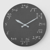 Math Time Große Wanduhr (Vorderseite)