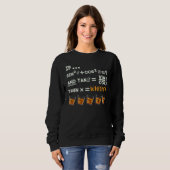 Math Trigonometry Calculus Functions and Whiskey Sweatshirt (Vorne ganz)