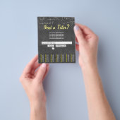 Math Tutor Beruflich Chalkboard Search Bar Flyer (Gruppe)