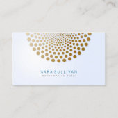 Math Tutor Business Card Circle Dots Motif Visitenkarte (Vorderseite)