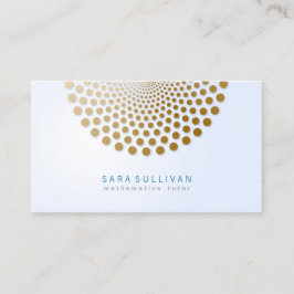 Math Tutor Business Card Circle Dots Motif Visitenkarte