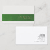 Math Tutor Business Card Eleganter Streifen Visitenkarte (Vorne/Hinten)