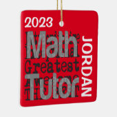 Math Tutor Extraordinaire CUSTOM Keramikornament (Rechts)