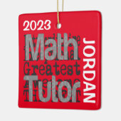 Math Tutor Extraordinaire CUSTOM Keramikornament (Links)