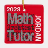 Math Tutor Extraordinaire CUSTOM Keramikornament (Vorderseite)