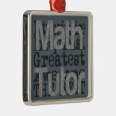 Math Tutor Extraordinaire Ornament Aus Metall (Rechts)