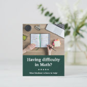 Math Tutor Flyer (Stehend Vorderseite)