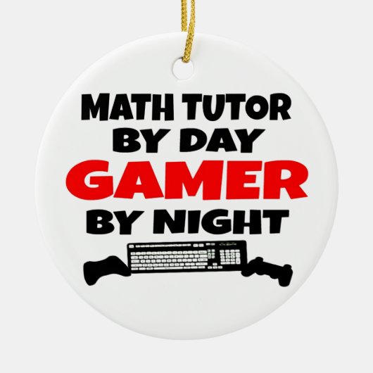 Math Tutor Gamer Keramikornament (Vorne)