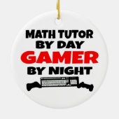 Math Tutor Gamer Keramikornament (Hinten)