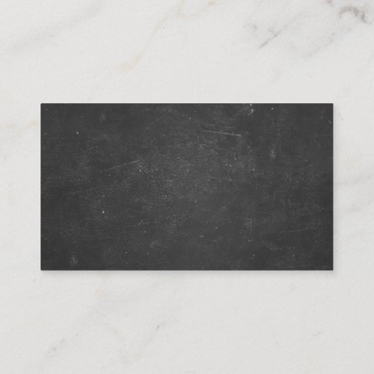 Math Tutor Hand Script Chalkboard Minimalistisch Visitenkarte (Rückseite)