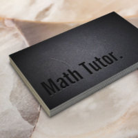 Math Tutor Minimalistisch Beruflich Black