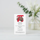 MATH TUTOR Pi Brain Mathematics Visitenkarte (Stehend Vorderseite)