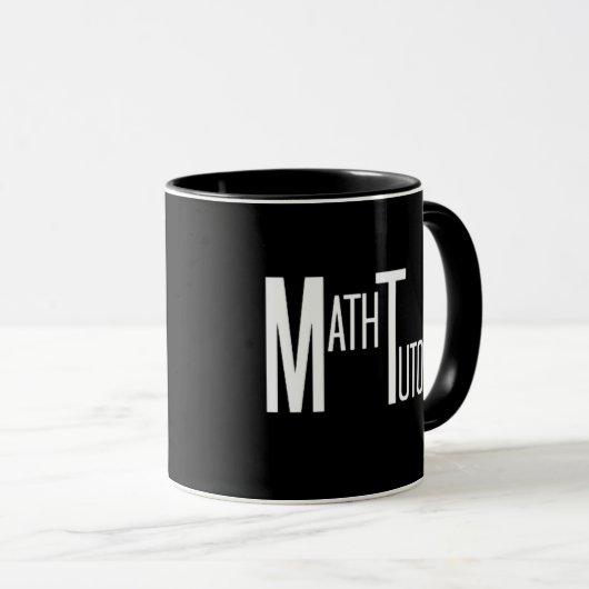 Math Tutor Tasse (VorderseiteRechts)