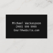 Math Tutor-Visitenkarte Visitenkarte (Rückseite)