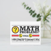 Math Tutoring Humor Gift Postkarte (Stehend Vorderseite)