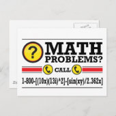 Math Tutoring Humor Gift Postkarte (Vorne/Hinten)