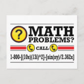 Math Tutoring Humor Gift Postkarte (Vorderseite)